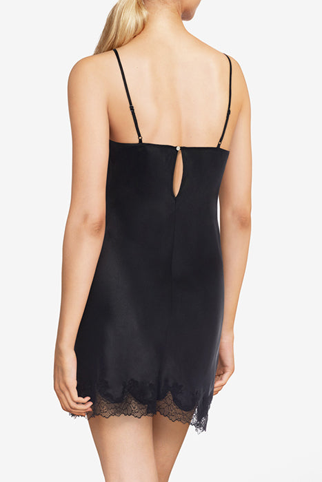 Chantelle - Sakura black satijn dress