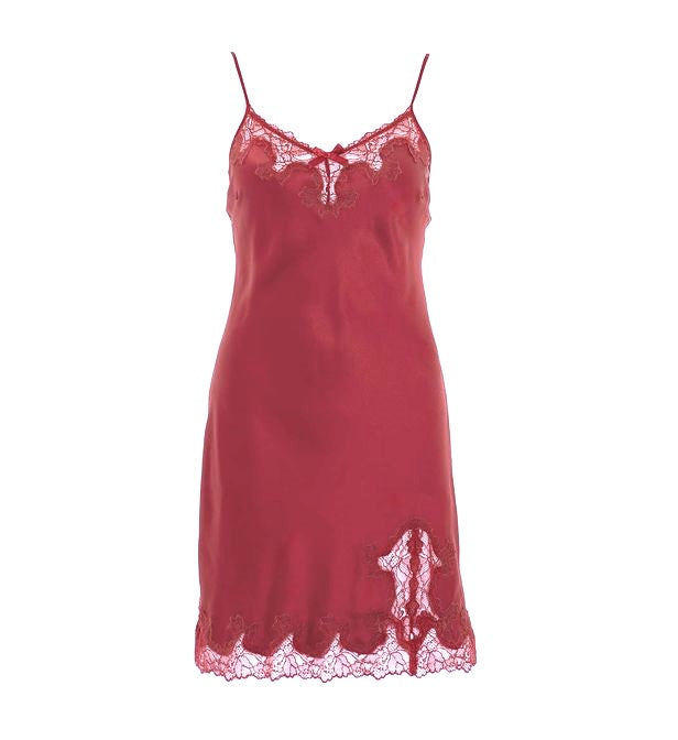 Chantelle - Sakura red satijn dress
