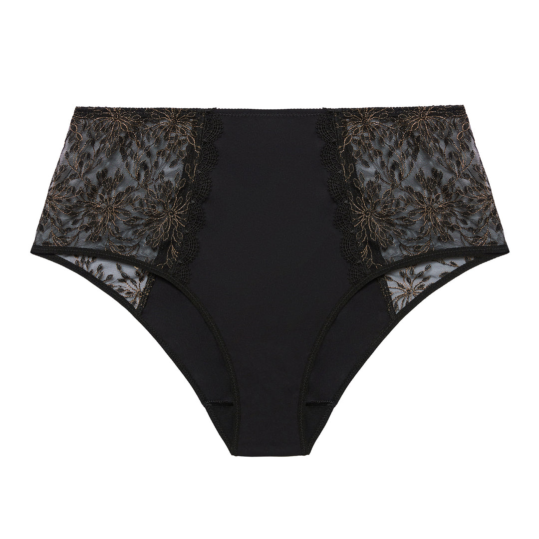 Simone Pérèle - Singuliere zwart/goud slip