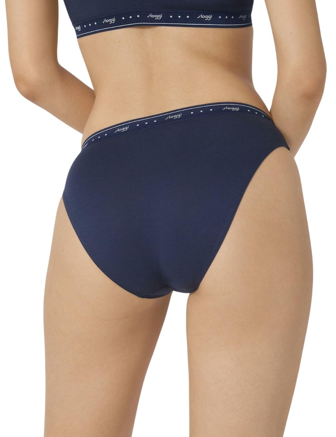 Sloggi - 2-pack Cotton blauw dames slip