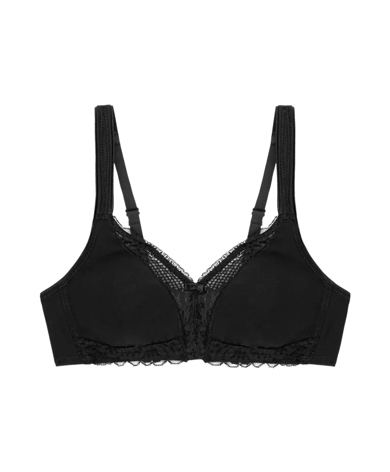 Triumph - Modern Lace+Cotton wireless black bh