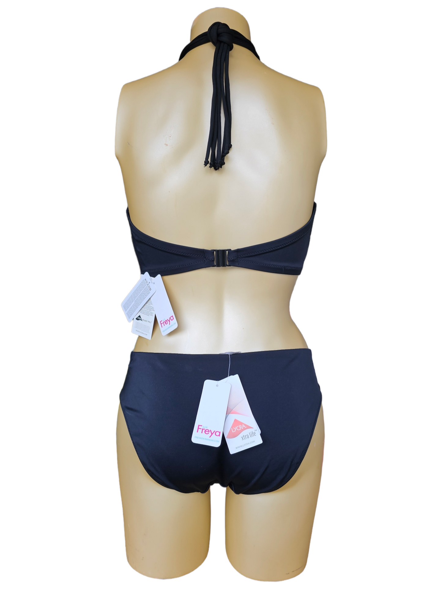 Freya - Macrame zwart bikini set