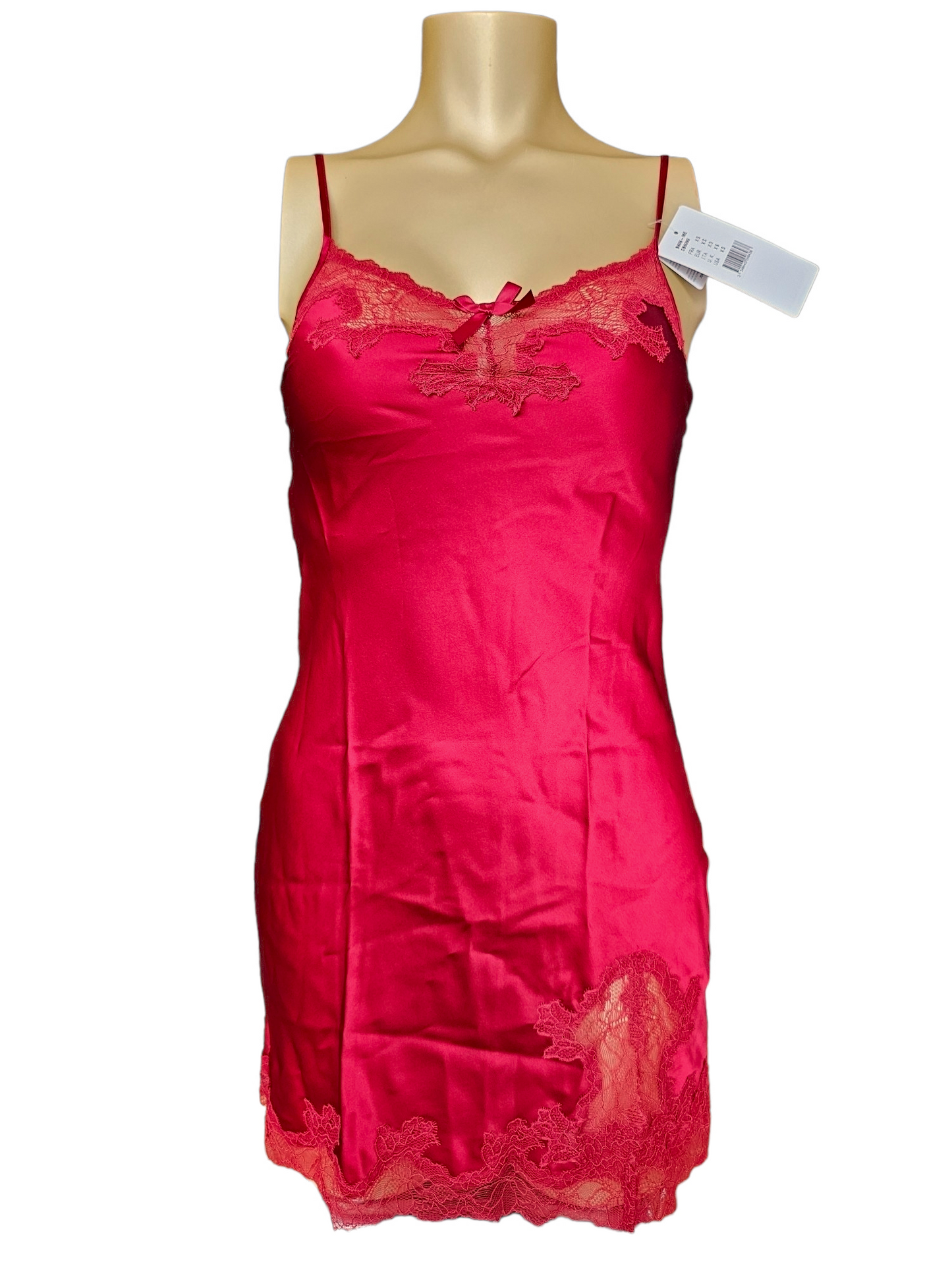 Chantelle - Sakura red satijn dress