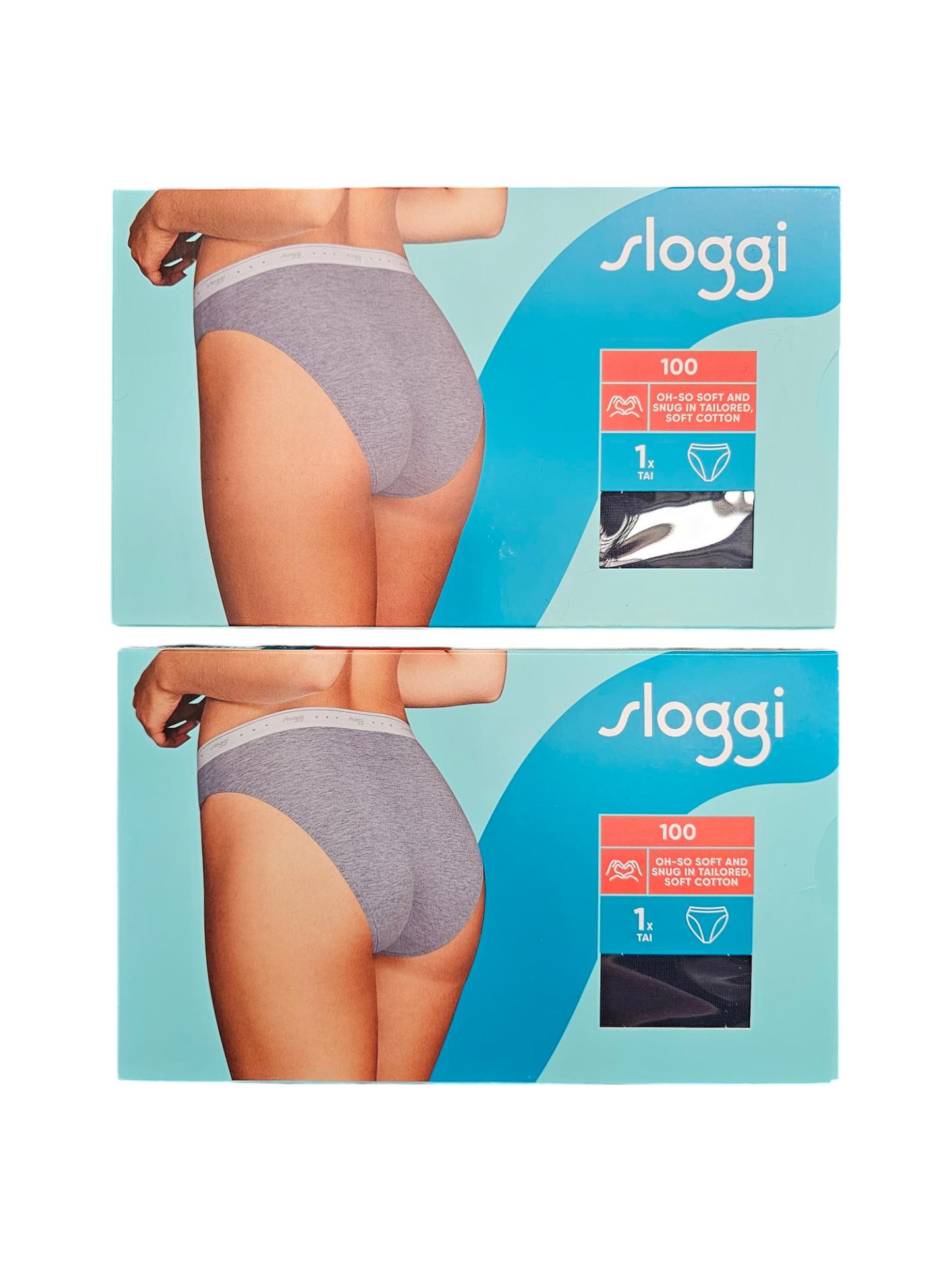 Sloggi - 2-pack Cotton blauw dames slip