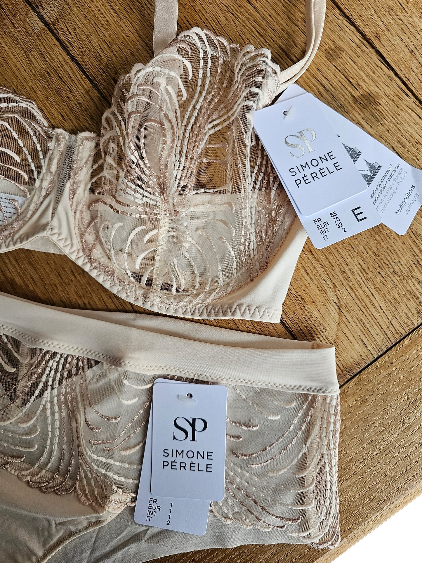 Simone Pérèle - Nuance balconette beige bh set