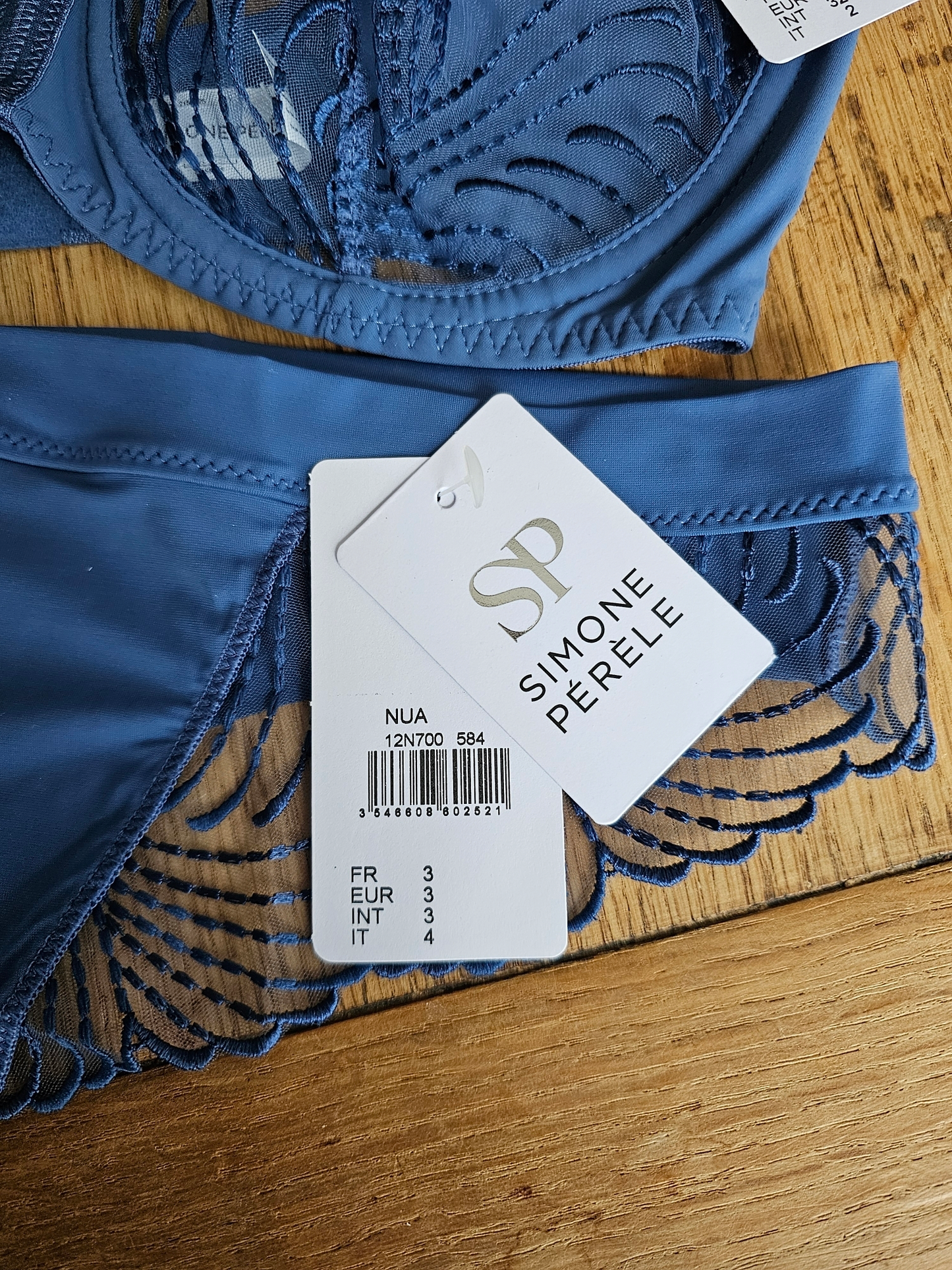 Simone Pérèle - Nuance Storm full cup plunge blue bh set