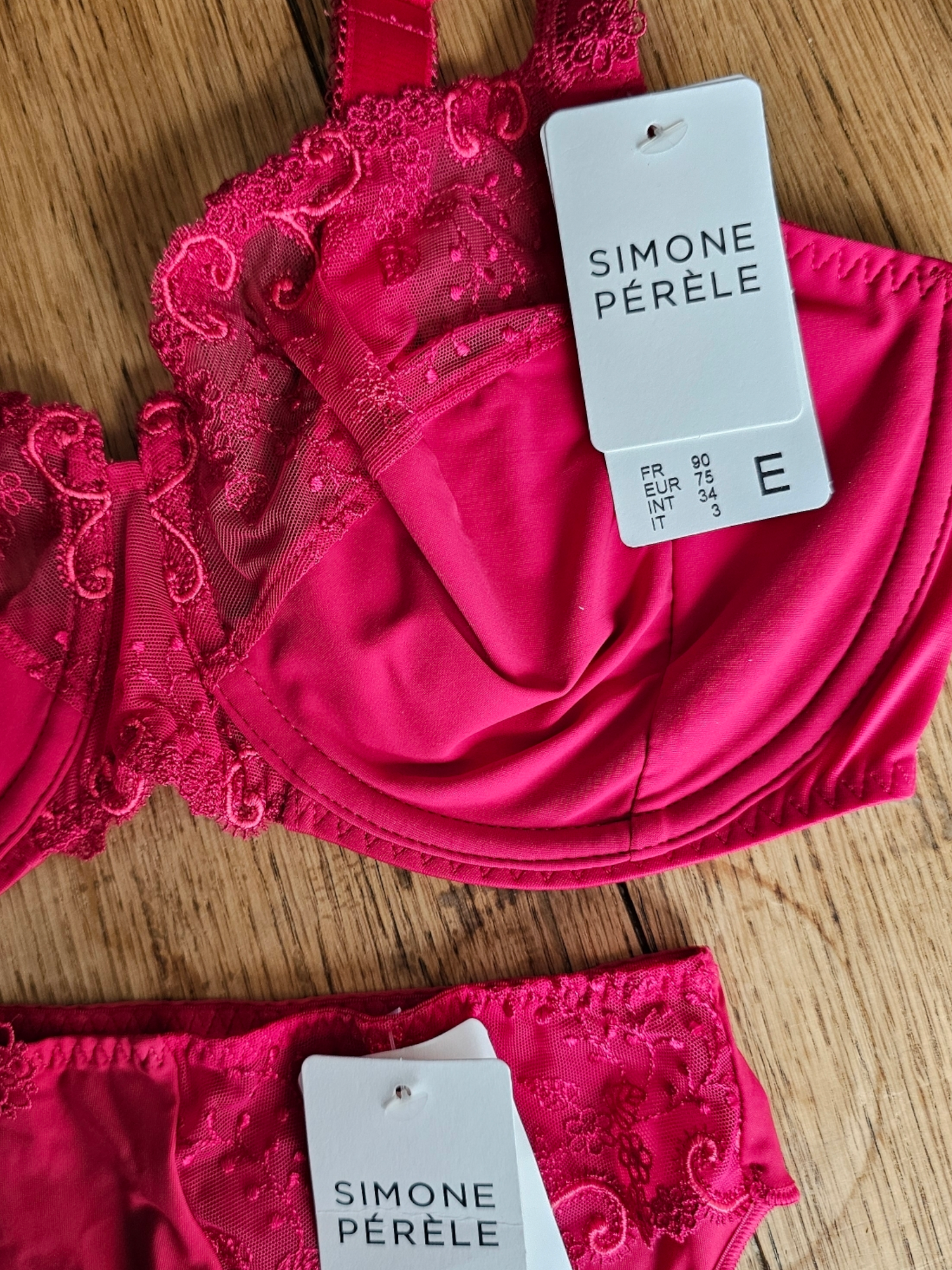 Simone Pérèle - Delice full cup pink bh set