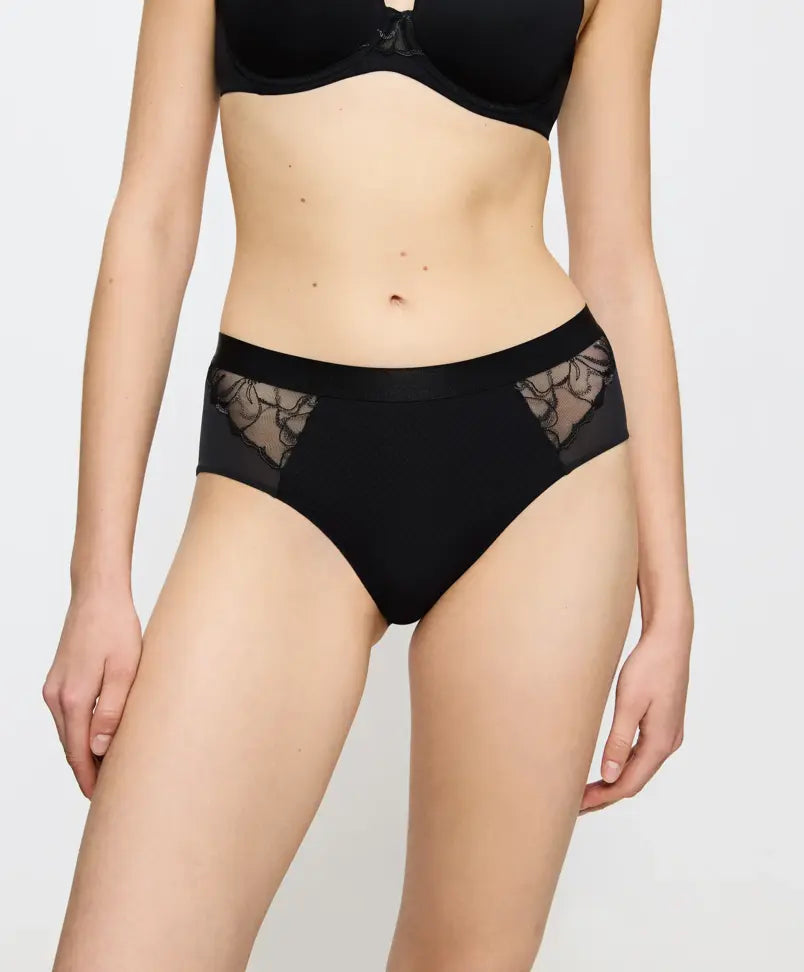 Florale by Triumph - Wild Azalea zwart slip