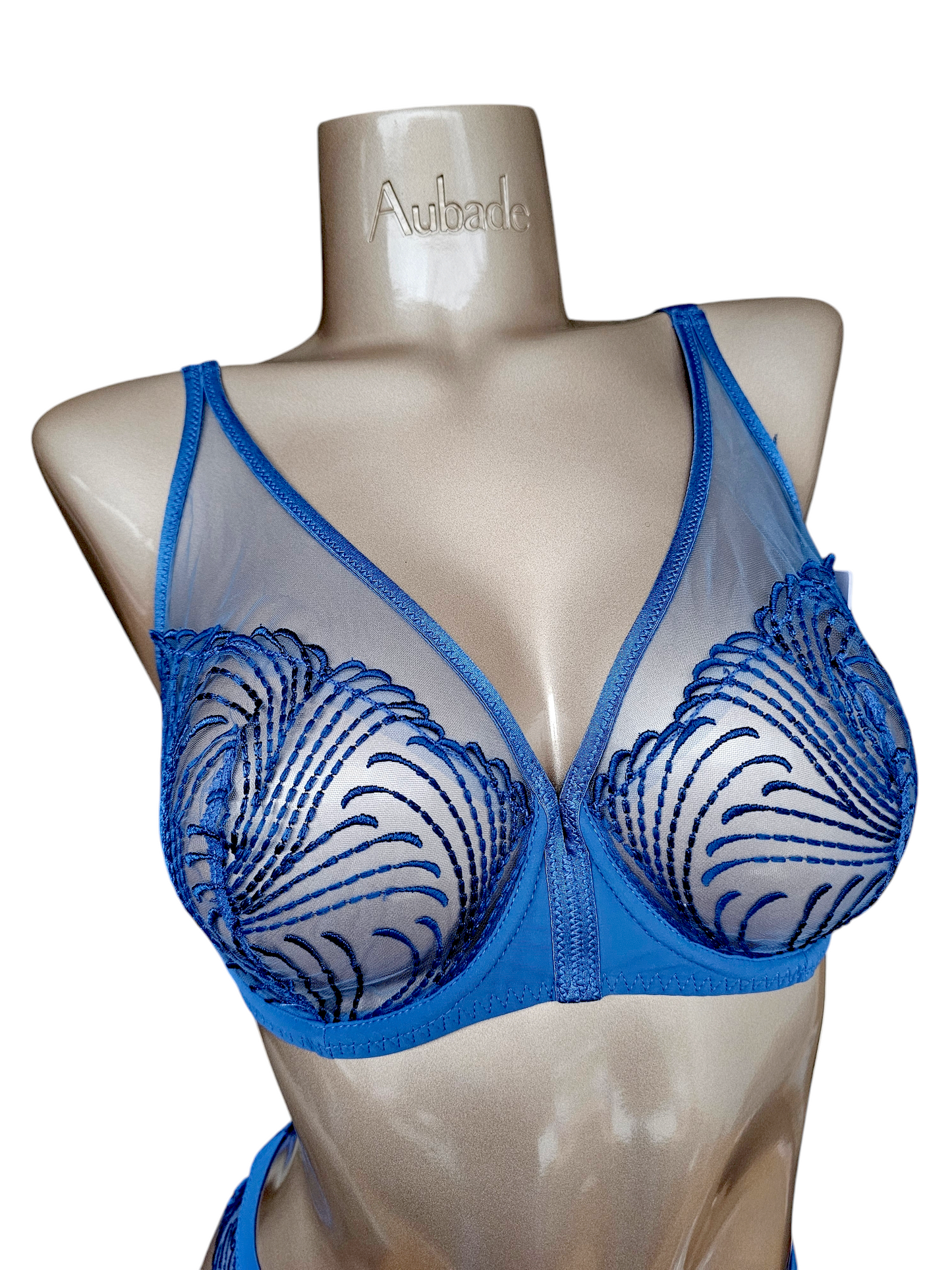 Simone Pérèle - Nuance Storm full cup plunge blue bh set