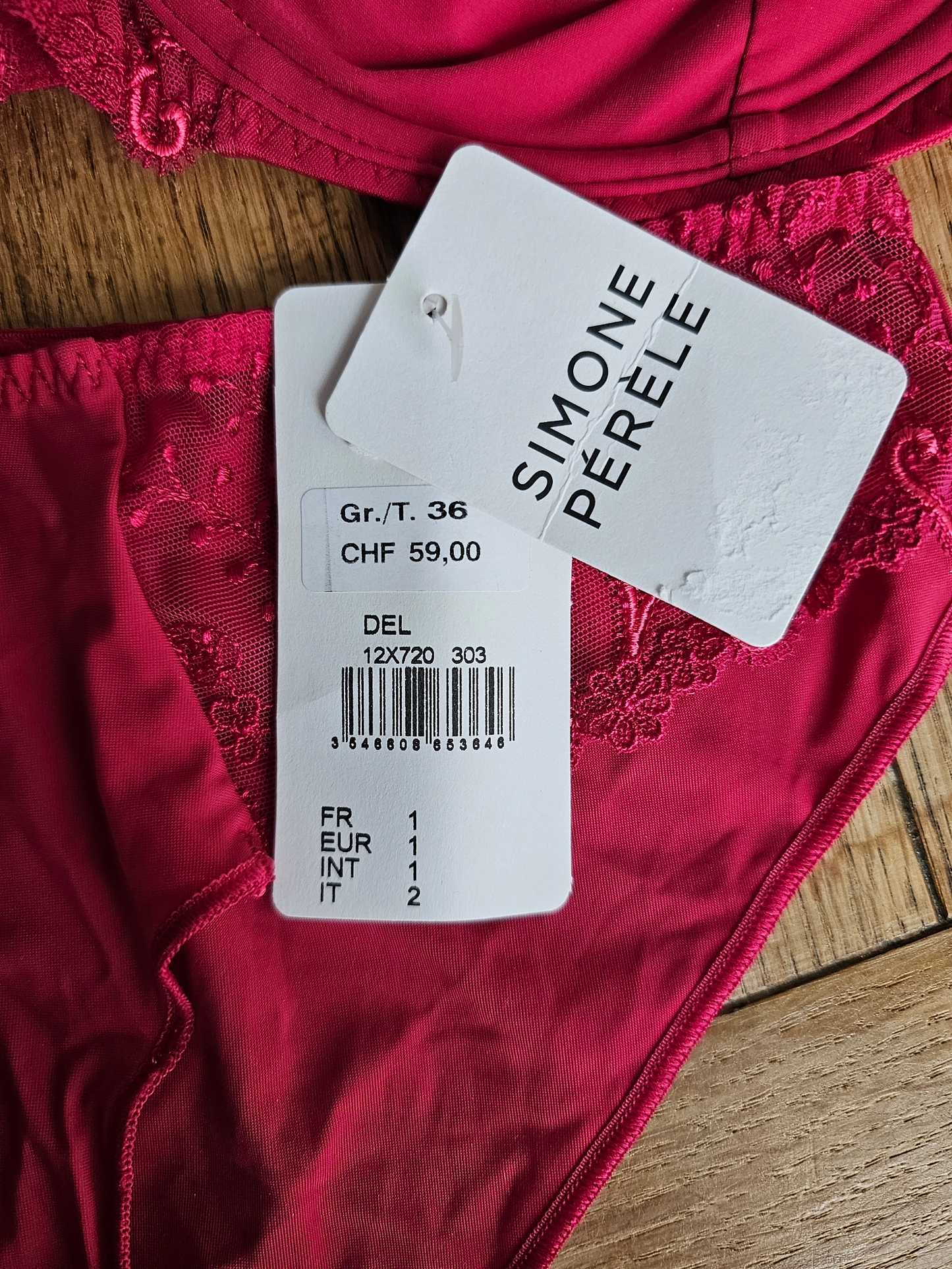 Simone Pérèle - Delice full cup pink bh set