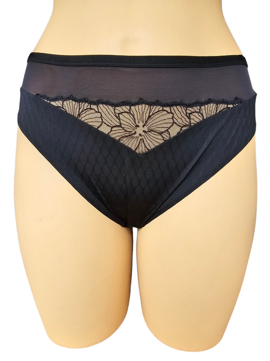 Florale by Triumph - Azalea zwart slip