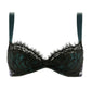 Andres Sarda - Megeve green/black zijde bh